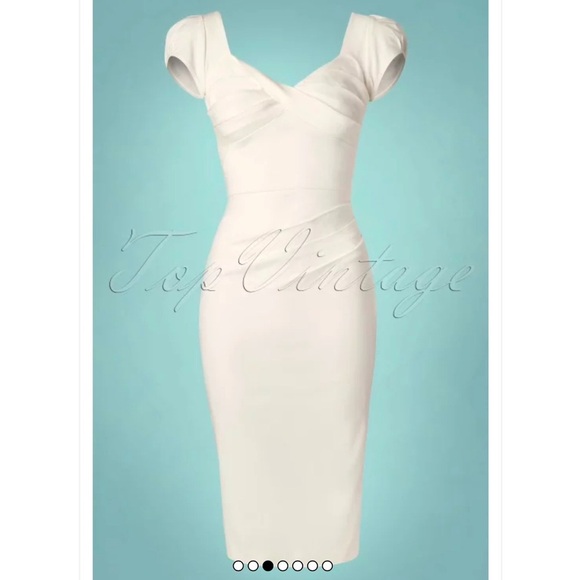STOP STARING! 50s Billion Dollar Dress in Ivory, Size 22, NWT - Picture 6 of 12